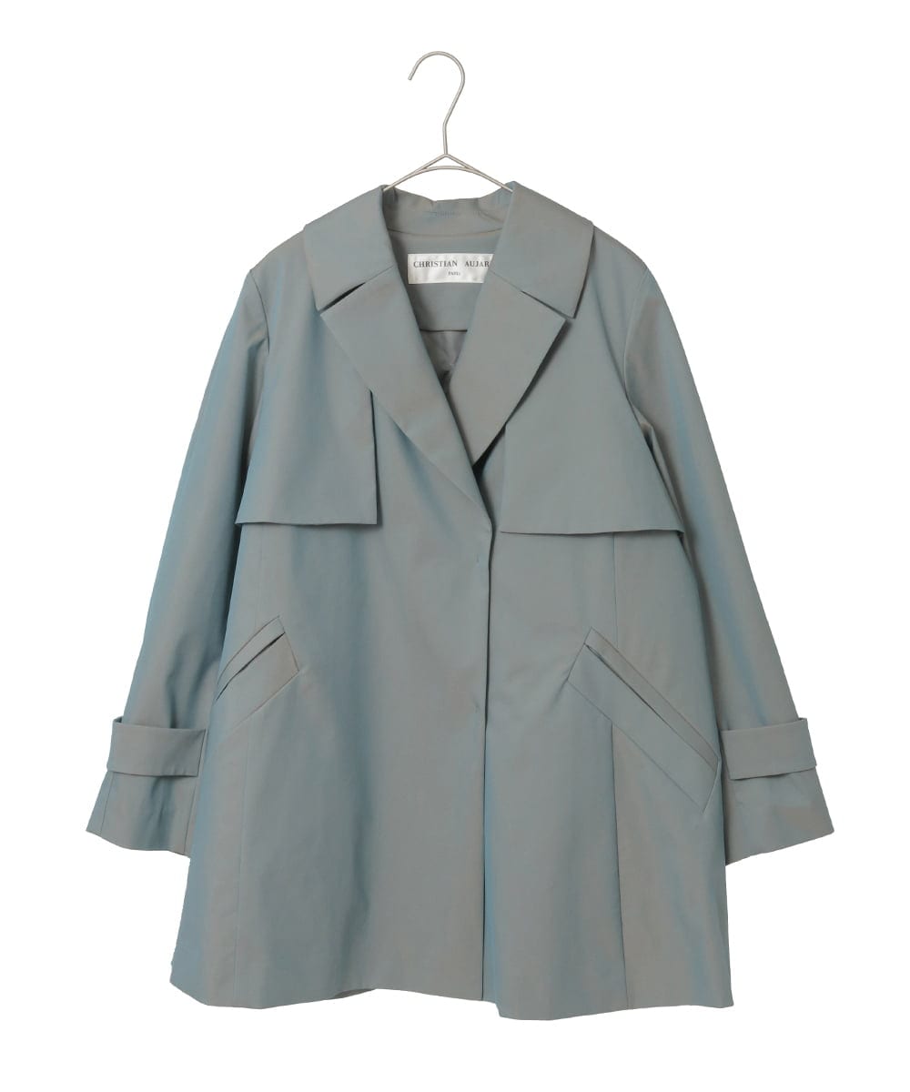 PYVEE04790 CHRISTIAN AUJARD(小さいサイズ)(メゾン ドゥ サンク) [ライナー付]デザインハーフコート ベージュ