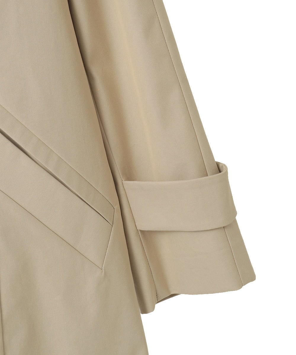 PYVEE04790 CHRISTIAN AUJARD(小さいサイズ)(メゾン ドゥ サンク) [ライナー付]デザインハーフコート ベージュ