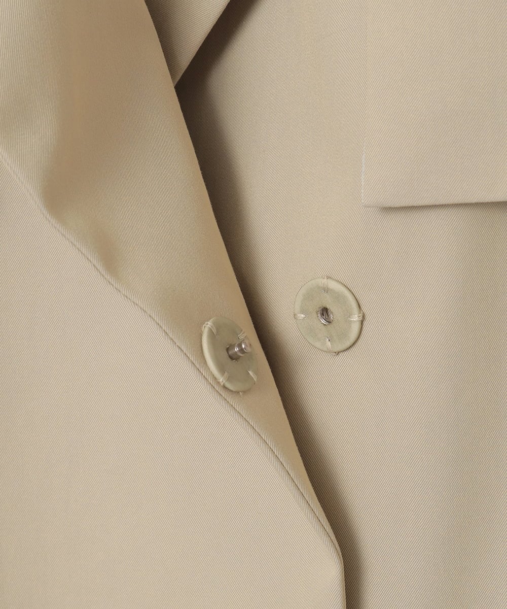 PYVEE04790 CHRISTIAN AUJARD(小さいサイズ)(メゾン ドゥ サンク) [ライナー付]デザインハーフコート ベージュ