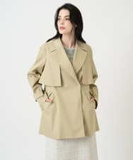 PYVEE04790 CHRISTIAN AUJARD(小さいサイズ)(メゾン ドゥ サンク) [ライナー付]デザインハーフコート ベージュ