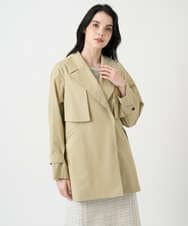 PYVEE04790 CHRISTIAN AUJARD(小さいサイズ)(メゾン ドゥ サンク) [ライナー付]デザインハーフコート ベージュ