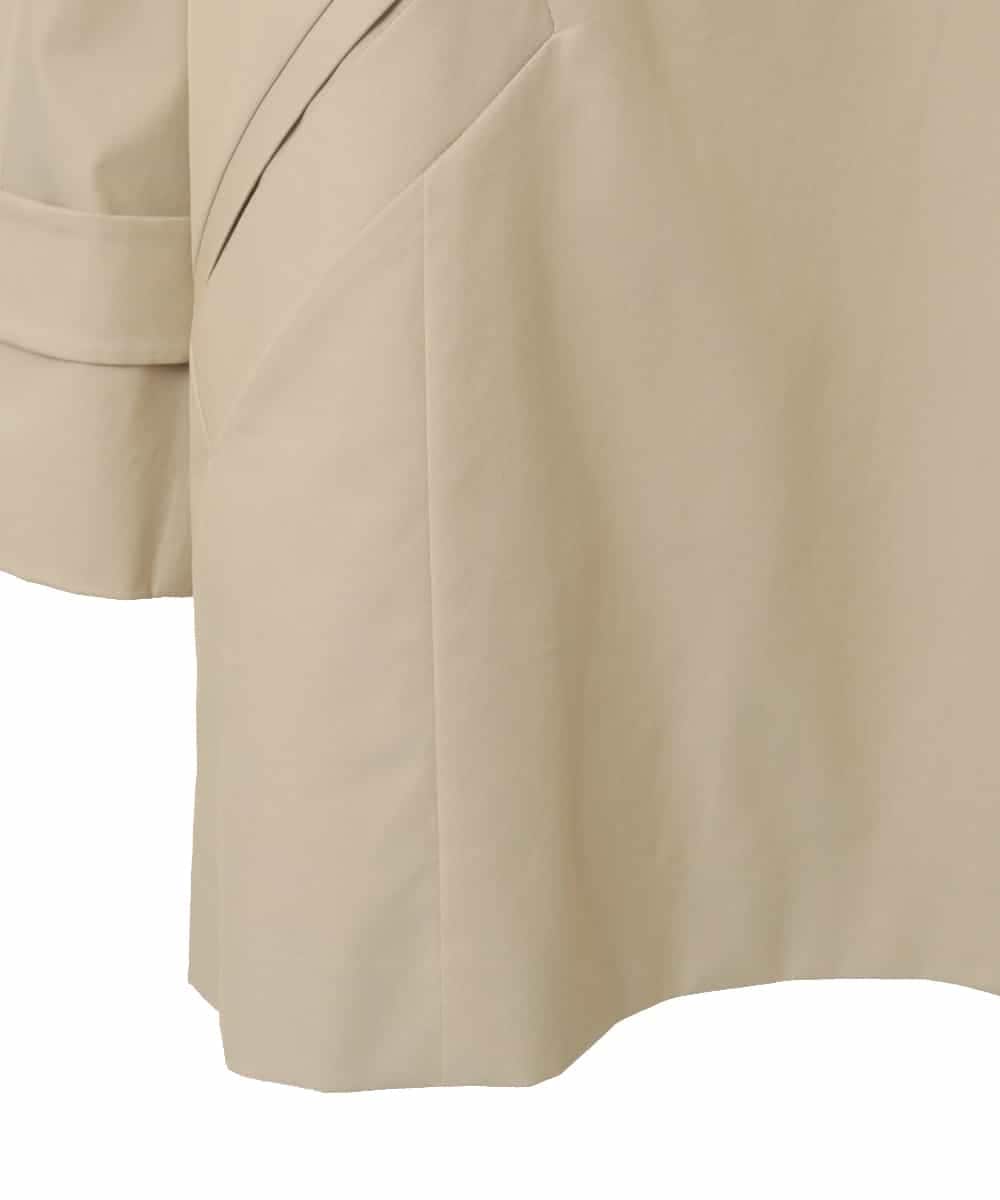 PYVEE04790 CHRISTIAN AUJARD(小さいサイズ)(メゾン ドゥ サンク) [ライナー付]デザインハーフコート ベージュ