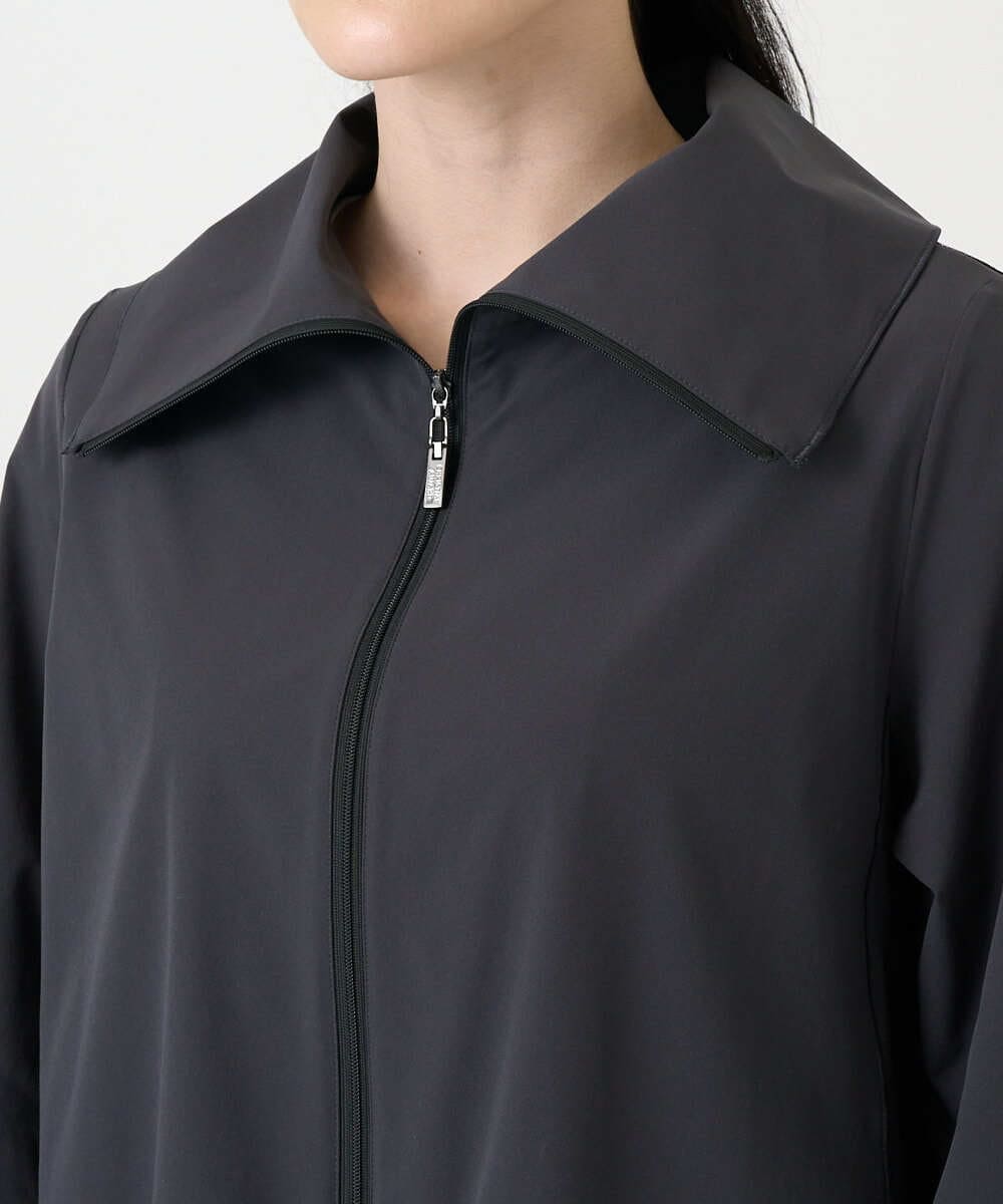 PYVEE16490 CHRISTIAN AUJARD(小さいサイズ)(メゾン ドゥ サンク) [軽い]タフタジップアップコート ダークグレー