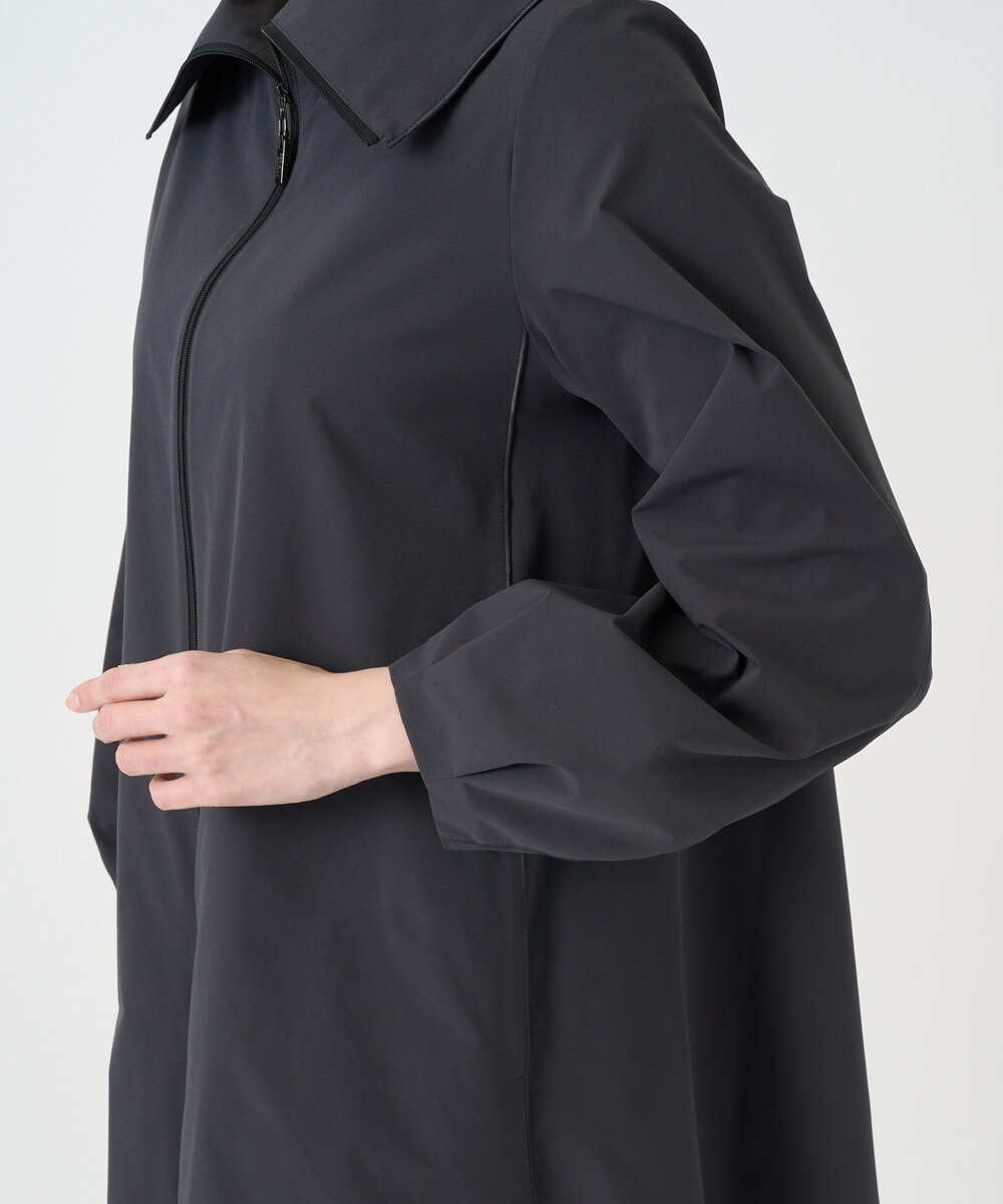 PYVEE16490 CHRISTIAN AUJARD(小さいサイズ)(メゾン ドゥ サンク) [軽い]タフタジップアップコート ダークグレー