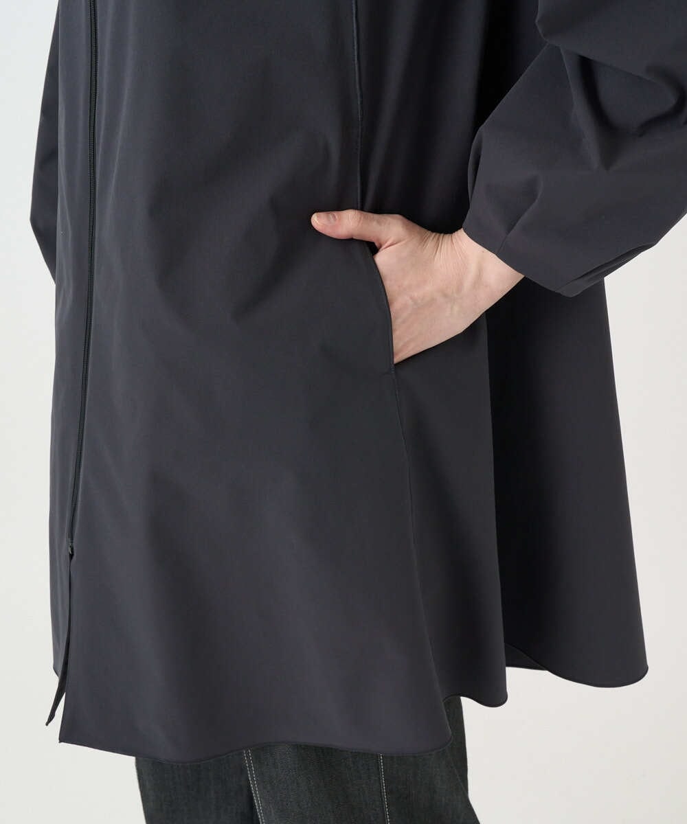 PYVEE16490 CHRISTIAN AUJARD(小さいサイズ)(メゾン ドゥ サンク) [軽い]タフタジップアップコート ダークグレー