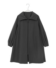 PYVEE16490 CHRISTIAN AUJARD(小さいサイズ)(メゾン ドゥ サンク) [軽い]タフタジップアップコート ダークグレー