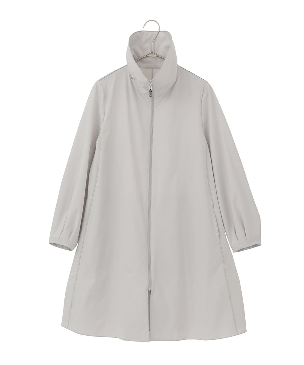 PYVEE16490 CHRISTIAN AUJARD(小さいサイズ)(メゾン ドゥ サンク) [軽い]タフタジップアップコート ダークグレー