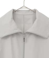 PYVEE16490 CHRISTIAN AUJARD(小さいサイズ)(メゾン ドゥ サンク) [軽い]タフタジップアップコート ダークグレー