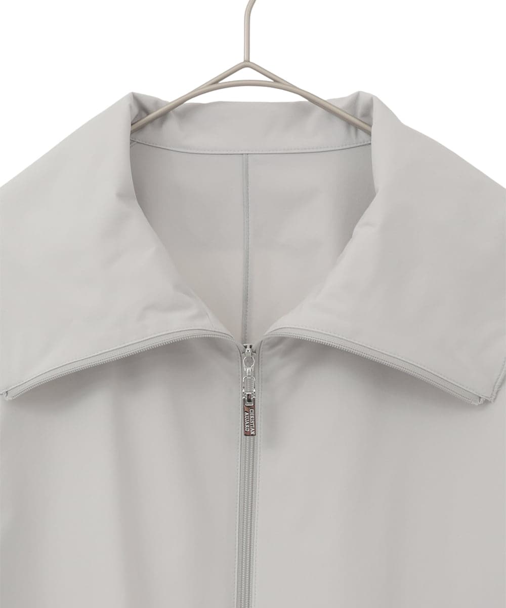 PYVEE16490 CHRISTIAN AUJARD(小さいサイズ)(メゾン ドゥ サンク) [軽い]タフタジップアップコート ダークグレー