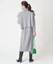 PZAAW39390 GEORGES RECH(ジョルジュ・レッシュ)  [2点セット]ファインウールレイヤードワンピース グレー