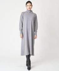 PZAAW39390 GEORGES RECH(ジョルジュ・レッシュ)  [2点セット]ファインウールレイヤードワンピース グレー