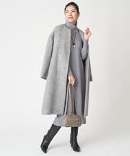 PZAAW39390 GEORGES RECH(ジョルジュ・レッシュ)  [2点セット]ファインウールレイヤードワンピース グレー