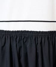 PZAGB45360 GEORGES RECH(ジョルジュ・レッシュ) タフタドッキング配色ボーダーニットワンピース ネイビー