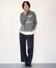 PZBAD37240 GEORGES RECH(ジョルジュ・レッシュ) [日本製]ロマンティックタックフリルブラウス ホワイト