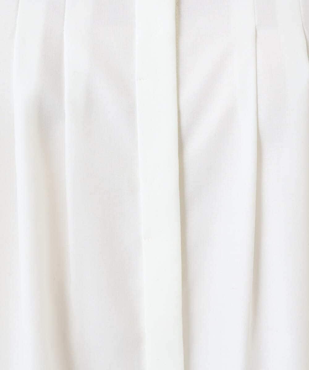 PZBAD37240 GEORGES RECH(ジョルジュ・レッシュ) [日本製]ロマンティックタックフリルブラウス ホワイト