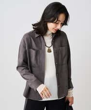 PZBAD62290 GEORGES RECH(ジョルジュ・レッシュ)  [日本製]コーデュロイシャツジャケット ダークグレー