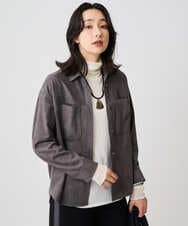 PZBAD62290 GEORGES RECH(ジョルジュ・レッシュ)  [日本製]コーデュロイシャツジャケット ダークグレー