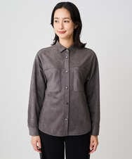 PZBAD62290 GEORGES RECH(ジョルジュ・レッシュ)  [日本製]コーデュロイシャツジャケット ダークグレー
