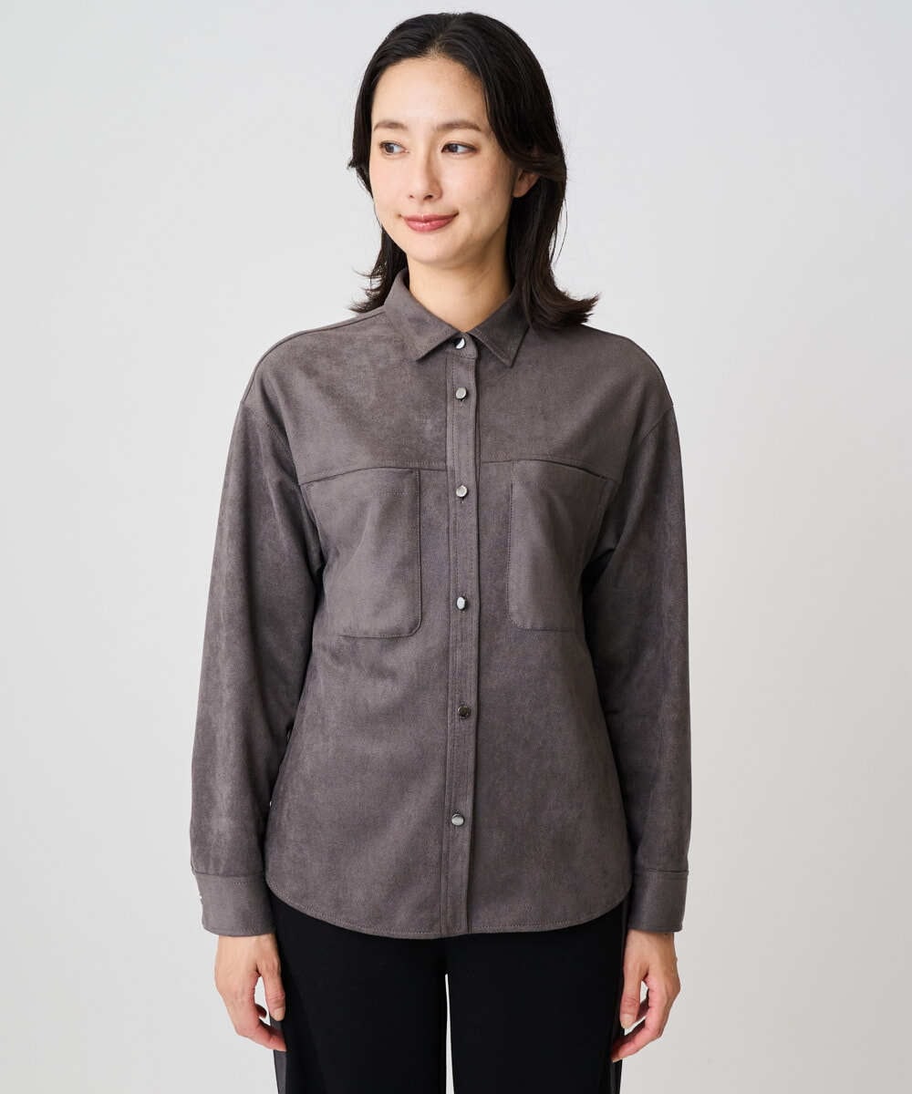 PZBAD62290 GEORGES RECH(ジョルジュ・レッシュ)  [日本製]コーデュロイシャツジャケット ダークグレー