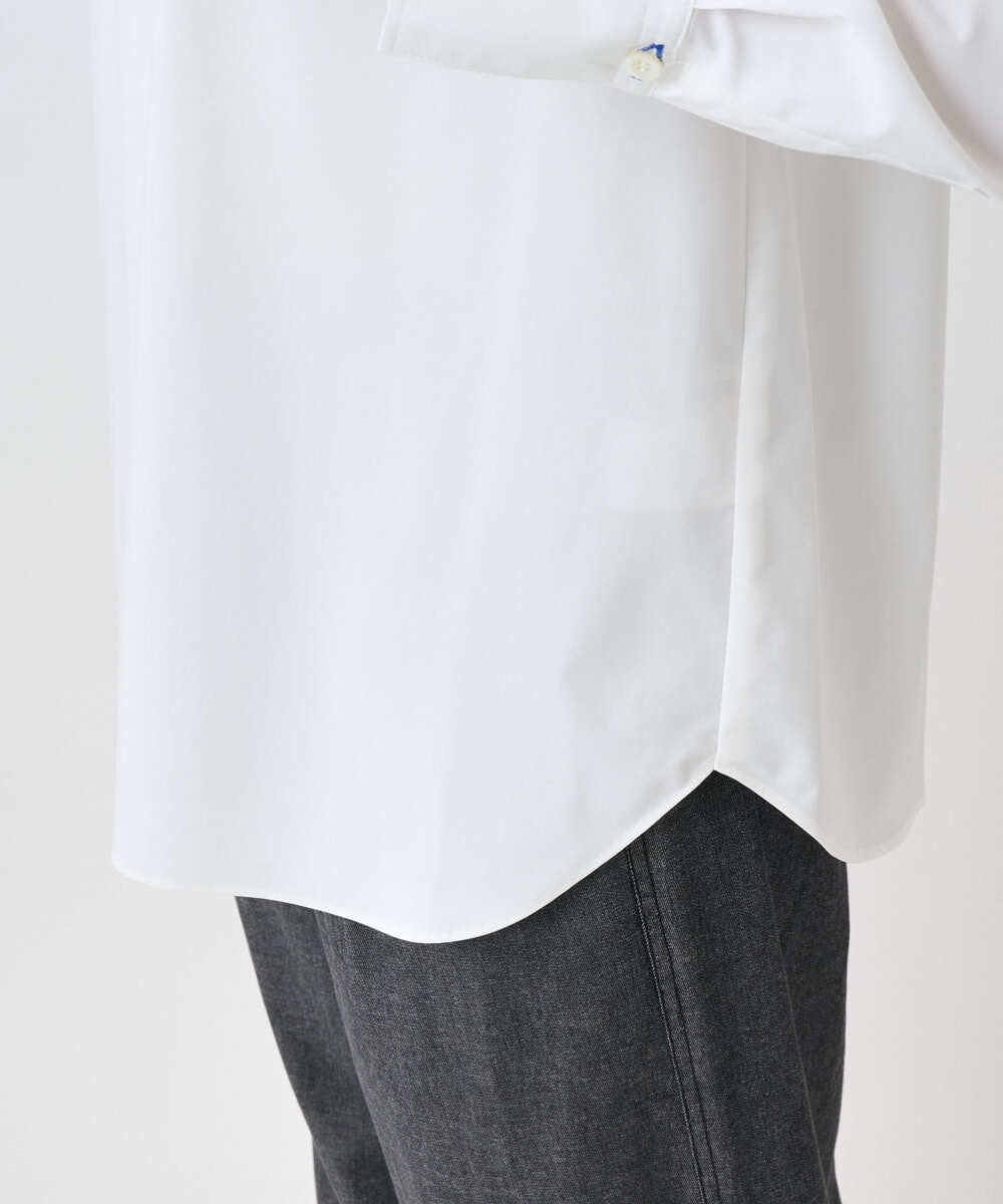 PZBAE52230 GEORGES RECH(ジョルジュ・レッシュ)  [日本製]ストレッチタイプライターシャツ ホワイト