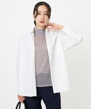 PZBAE52230 GEORGES RECH(ジョルジュ・レッシュ)  [日本製]ストレッチタイプライターシャツ ホワイト