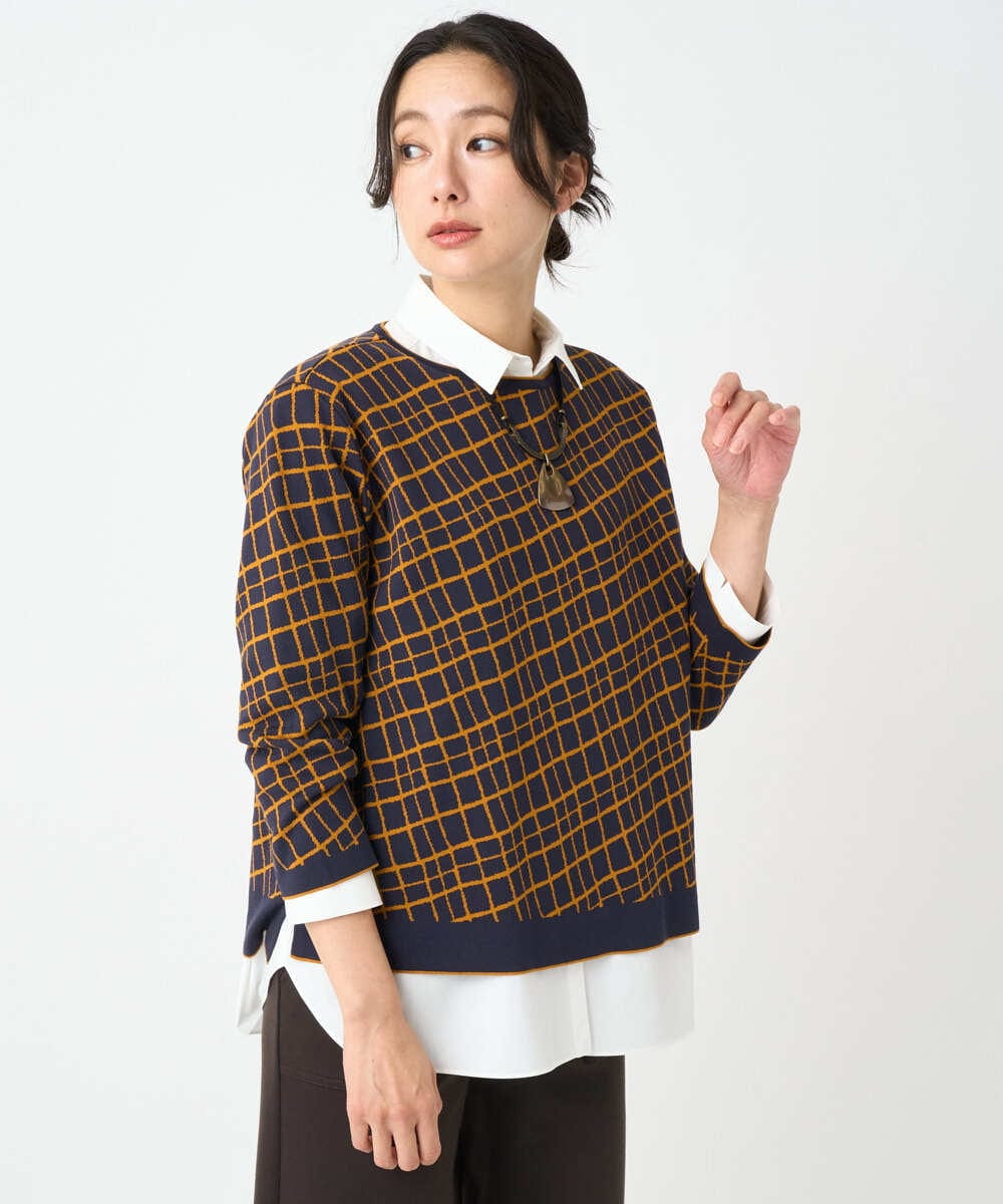 PZBAE52230 GEORGES RECH(ジョルジュ・レッシュ)  [日本製]ストレッチタイプライターシャツ ホワイト