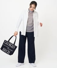 PZBAE52230 GEORGES RECH(ジョルジュ・レッシュ)  [日本製]ストレッチタイプライターシャツ ホワイト