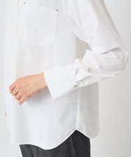 PZBAE52230 GEORGES RECH(ジョルジュ・レッシュ)  [日本製]ストレッチタイプライターシャツ ホワイト