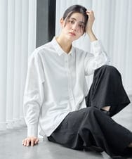 PZBAG17230 GEORGES RECH(ジョルジュ・レッシュ) ベーシックレギュラーカラーシャツ ホワイト