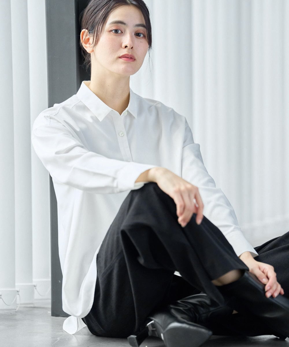 PZBAG17230 GEORGES RECH(ジョルジュ・レッシュ) ベーシックレギュラーカラーシャツ ブラック