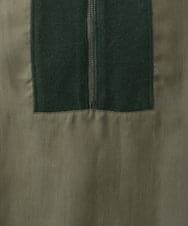 PZBAH06250 GEORGES RECH(ジョルジュ・レッシュ) 異素材コンビジッププルオーバー カーキ