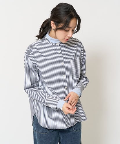 PZBEA32230   [日本製]ソフトローンバンドカラーシャツ