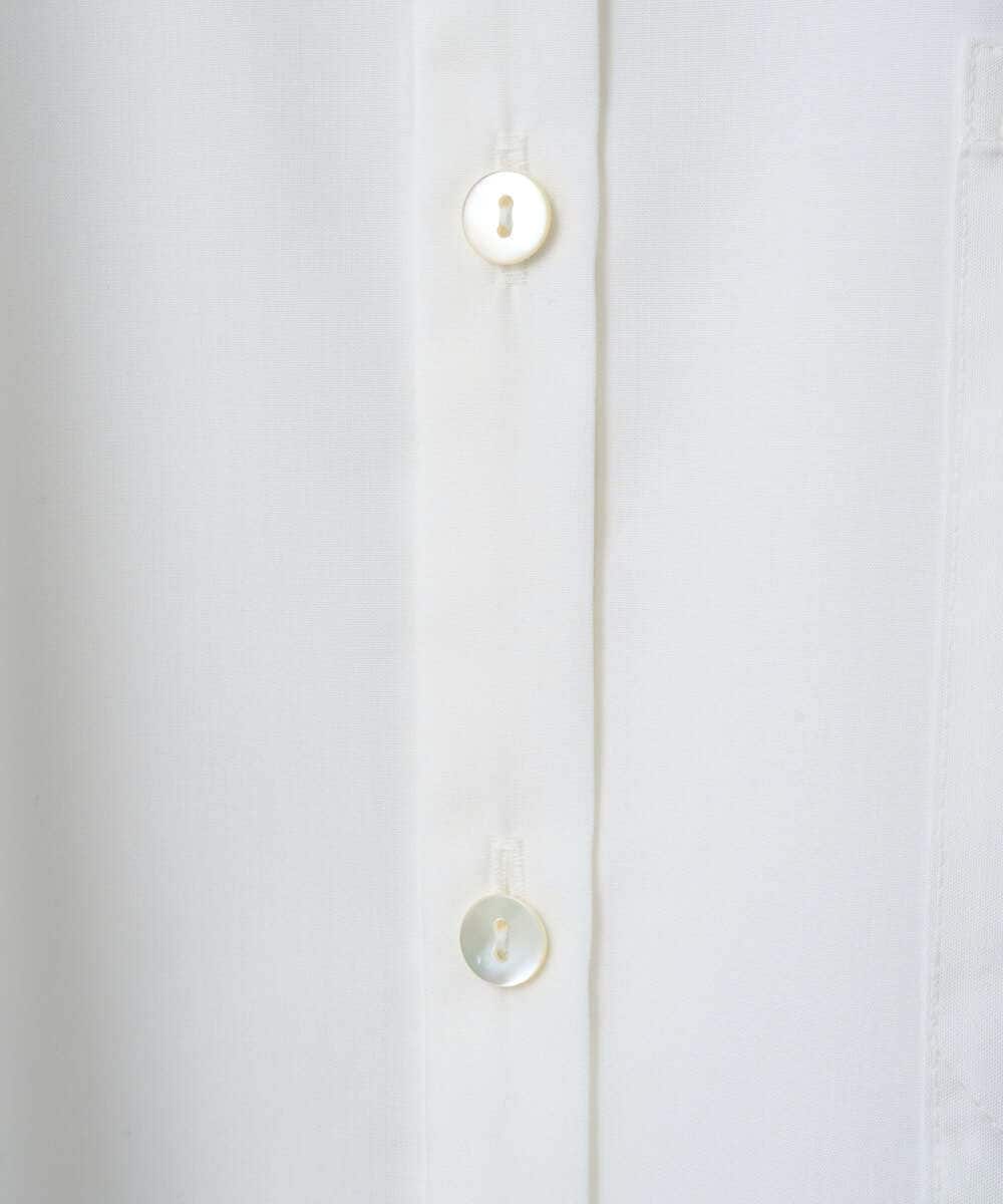 PZBEE05230 GEORGES RECH(ジョルジュ・レッシュ) [日本製]バンドカラーシャツ ネイビー(ストライプ柄)