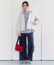 PZBEE05230 GEORGES RECH(ジョルジュ・レッシュ) [日本製]バンドカラーシャツ ネイビー(ストライプ柄)