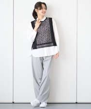 PZBEF31230 GEORGES RECH(ジョルジュ・レッシュ)  [日本製]コットンブロードストライプシャツ グリーン