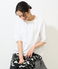 PZBGA51290 GEORGES RECH(ジョルジュ・レッシュ) タックフリル襟ブラウソー ブラック