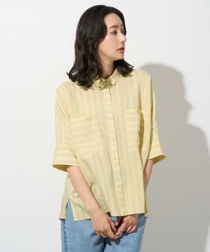 PZBGD04270 GEORGES RECH バンドカラードルマンスリーブブラウス