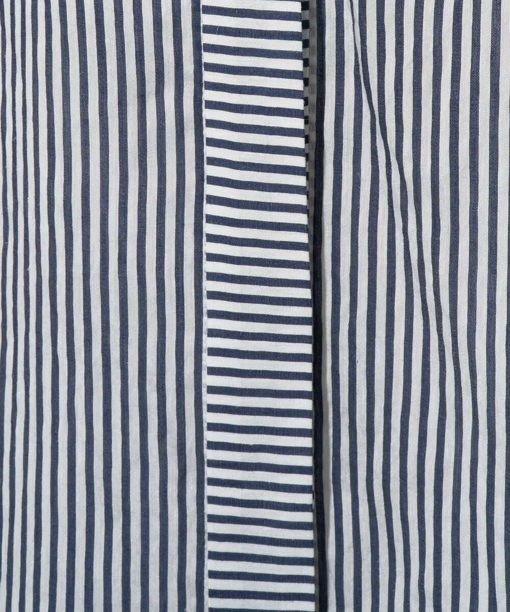 PZBGD04270 GEORGES RECH(ジョルジュ・レッシュ) バンドカラードルマンスリーブブラウス ライトブルー