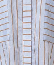 PZBGD04270 GEORGES RECH(ジョルジュ・レッシュ) バンドカラードルマンスリーブブラウス ライトブルー