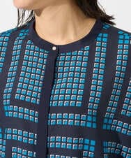 PZBGD14290 GEORGES RECH(ジョルジュ・レッシュ)  [日本製/セットアップ対応]ジオメトリックスカーフ柄ブラウス ベージュ系