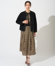 PZBGD14290 GEORGES RECH(ジョルジュ・レッシュ)  [日本製/セットアップ対応]ジオメトリックスカーフ柄ブラウス ベージュ系