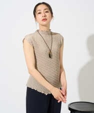 PZBGD20230 GEORGES RECH(ジョルジュ・レッシュ) プリーツフレンチスリーブプルオーバー ベージュ