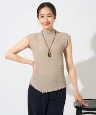 PZBGD20230 GEORGES RECH(ジョルジュ・レッシュ) プリーツフレンチスリーブプルオーバー ブラック