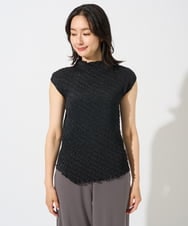 PZBGD20230 GEORGES RECH(ジョルジュ・レッシュ) プリーツフレンチスリーブプルオーバー ブラック