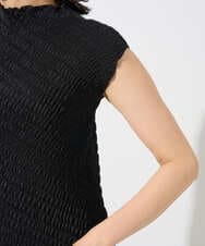 PZBGD20230 GEORGES RECH(ジョルジュ・レッシュ) プリーツフレンチスリーブプルオーバー ブラック