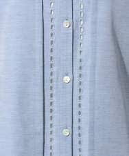 PZBGD22290 GEORGES RECH(ジョルジュ・レッシュ) アイレット刺繡8分袖ブラウス カーキ