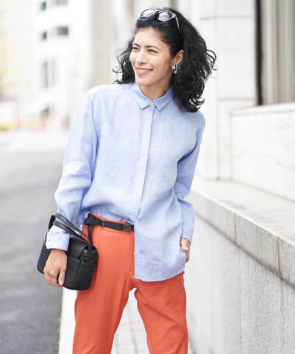 インポートリネンシャツ ブラウス シャツ Georges Rech ジョルジュ レッシュ イトキンオンラインストア