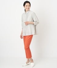 PZBGS21290 GEORGES RECH(ジョルジュ・レッシュ) コットンシルクピンタックブラウス オレンジ