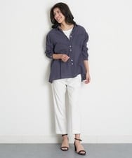 PZBGT48270 GEORGES RECH(ジョルジュ・レッシュ) ヘムラインカラーシャツ ネイビー
