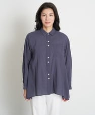 PZBGT48270 GEORGES RECH(ジョルジュ・レッシュ) ヘムラインカラーシャツ ネイビー